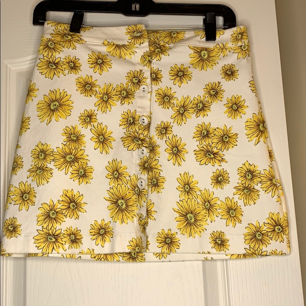 A cute skirt with sunflowers